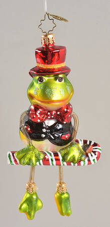 2008 Christopher Radko Ornaments Million Dollar Frog - No Box