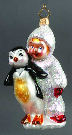 2008 Christopher Radko Ornaments Penguin Surprise - No Box