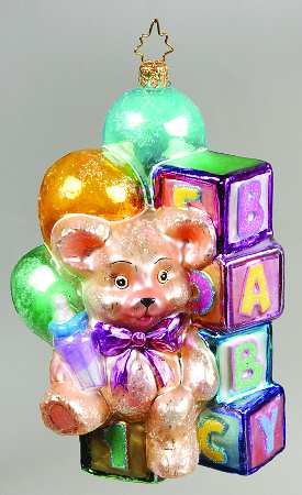 2008 Christopher Radko Ornaments Brand New Bear - No Box