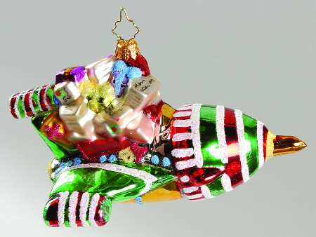 2008 Christopher Radko Ornaments Plane Amazing - No Box