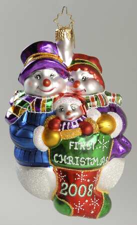 2008 Christopher Radko Ornaments First Snow Cheer-2008 - Nb644, No Box