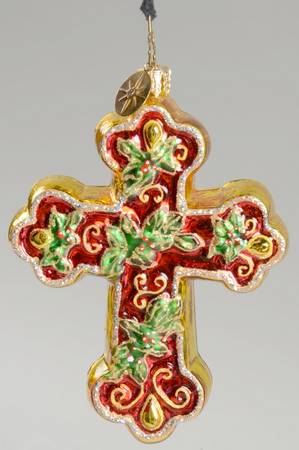 Cross Ornament by Christopher Radko