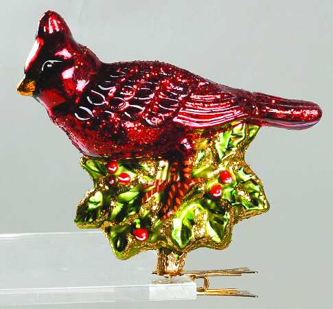 2007 Christopher Radko Ornaments Winter Warblers-Cardinal - No Box