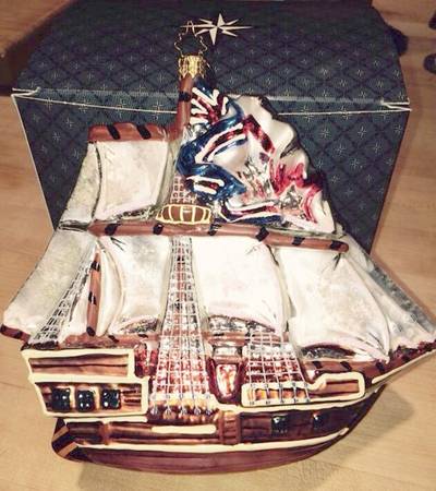 2007 Christopher Radko Ornaments Golden Galleon - No Box 42