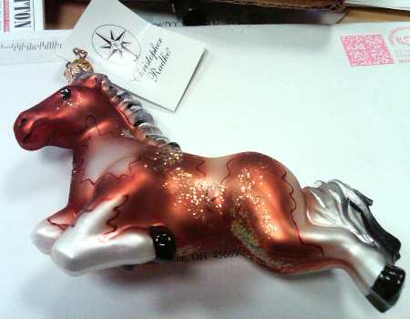 2007 Christopher Radko Ornaments Pony Up-Brown - No Box