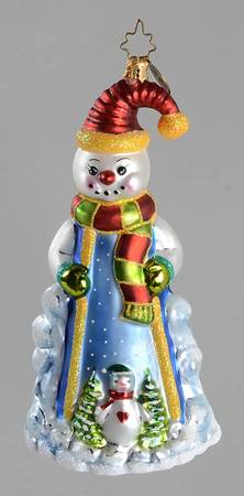 2007 Christopher Radko Ornaments Snowfall Fellows-Snowman - No Box