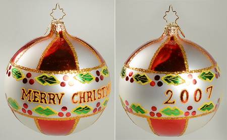 2007 Dated Ornaments Holly Jolly Christmas - No Box