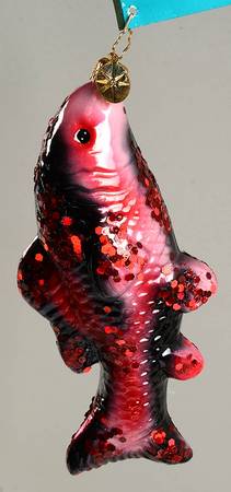 2007 Christopher Radko Ornaments King Koi-Red And Black - No Box