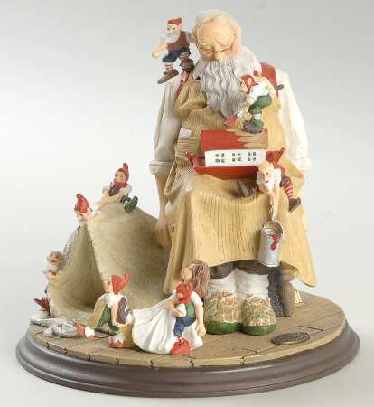 Rockwell Heirloom Santa Santa's Helpers - Boxed