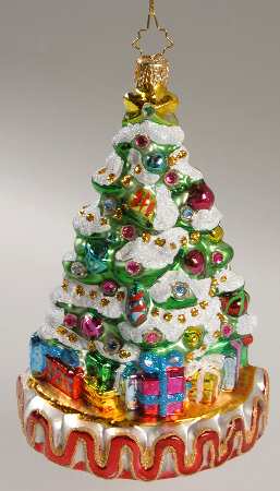 2009 Christopher Radko Ornaments Dazzling Evergreen - No Box