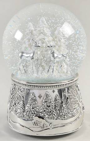 Christmas Snowglobes Np Bound/Alpine Forest-Silent Night - Boxed