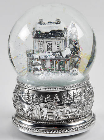 Christmas Snowglobes Farmhouse - Silent Night - Boxed