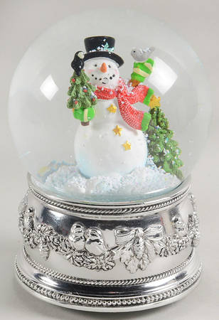Christmas Snowglobes Snowman-We Wish You A Merry Christmas - Boxed