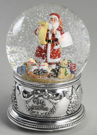 Christmas Snowglobes Santa-Jingle Bells - Boxed