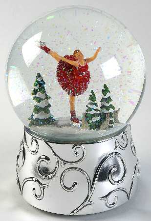 Christmas Snowglobes Skater Winter Magic-Skater's Waltz - Boxed