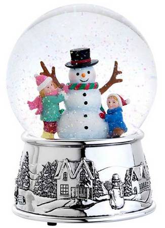 Christmas Snowglobes Building A Snowman-Jingle Bell - Boxed