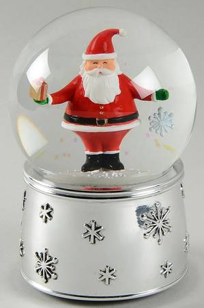 Christmas Snowglobes Jolly Santa - Boxed