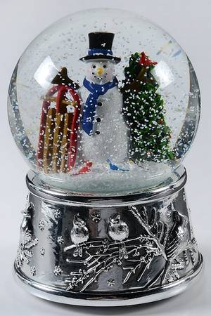 Christmas Snowglobes Snowman-Oh Christmas Tree - Boxed