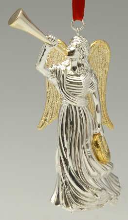 Williamsburg Silverplate Ornament Richmond Angel - Boxed