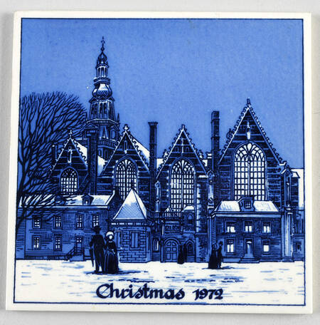 Royal Delft Christmas Tile by Royal Delft