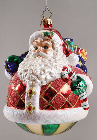 2011 Christopher Radko Ornaments Rollin' Ruby Claus - No Box