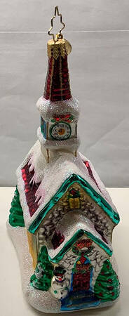 2011 Christopher Radko Ornaments Dillard's Snowy Steeple - No Box