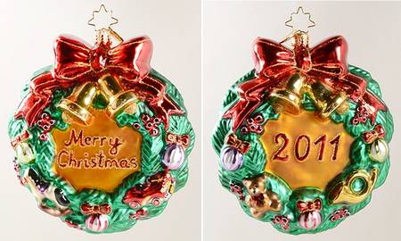 2011 Christopher Radko Ornaments Dillard's Glad Tidings - No Box
