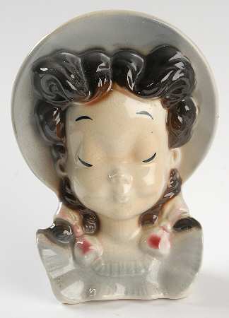 Royal Copley Head Vases by Royal Copley