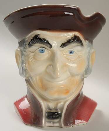Royal Copley Head Vases Colonial Man Pa Paw Dickens - No Box