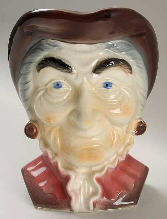 Royal Copley Head Vases Colonial Woman Ma Maw Dickens - No Box