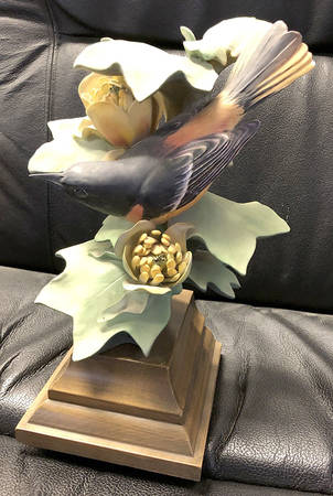 Doughty American Birds Cock-Baltimore Oriole & Tulip Tree - Boxed
