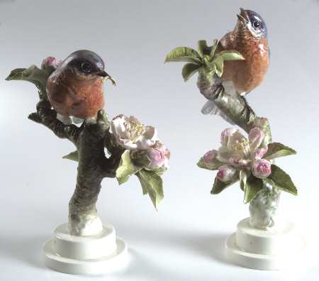 Doughty American Birds Bluebirds & Apple Blossom-Pair - Boxed
