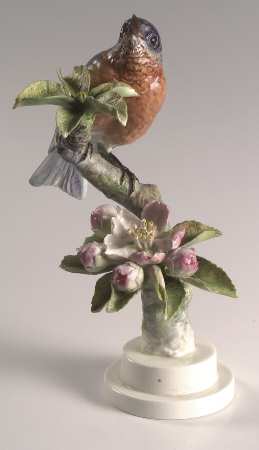Doughty American Birds Cock-Bluebird & Apple Blossom - Boxed