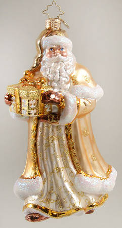 2012 Christopher Radko Ornaments Golden Jubilance-Santa In Gold Robe - No Box