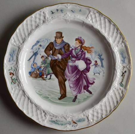 Christmas in the Country by Royal Worcester