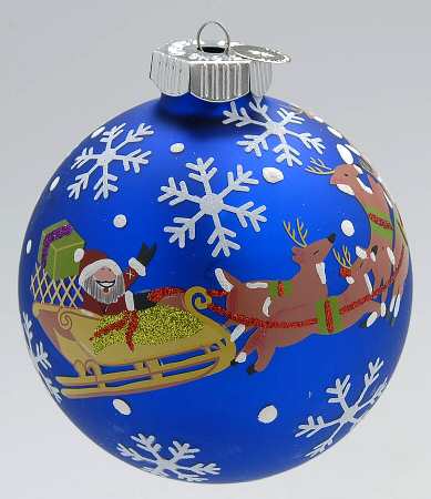 Celebrations Santa In Sleigh - Ball - Boxed