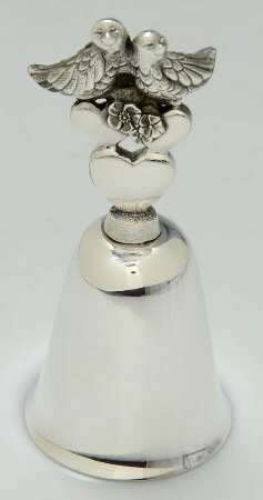 Valentine's Day Bells Doves & Hearts - No Box