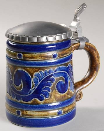 German Steins & Cups Brown-Cobalt-Ltd Ed Goebel - No Box