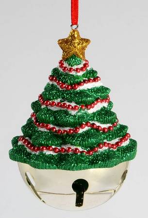 Sleigh Bell Ornament Christmas Tree - Boxed