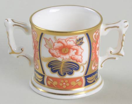 Miniature Loving Cup Collection Peony Panel - Boxed
