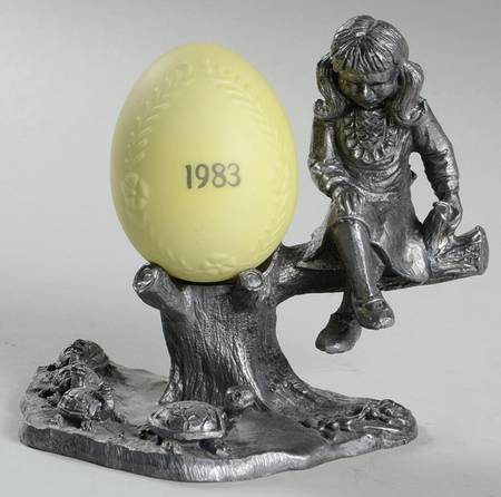 Pewter Egg Collection Egg Nora - No Box Nb1983