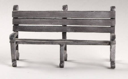 Pewter Figurines Bench - No Box