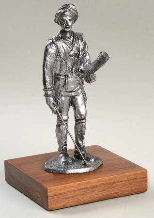 Pewter Figurines Marco With Tablet,Poet - No Box