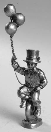 Pewter Figurines Corey, Unicycle Balloons - No Box