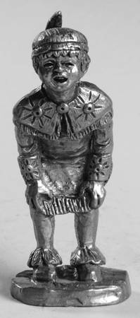 Pewter Figurines Tommy,Feather Headdress - No Box