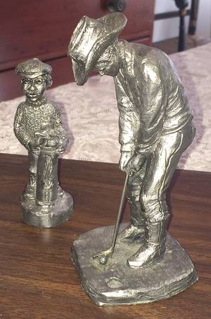Pewter Figurines Putting Cowboy - No Box