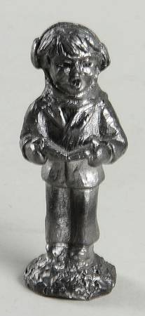 Pewter Figurines Caroler - Girl - No Box