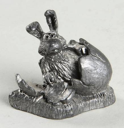 Pewter Figurines Rabbit Pee Wee Newborn - No Box