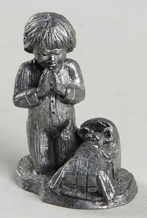 Pewter Figurines Gift Of Love Christmas 1989 - No Box