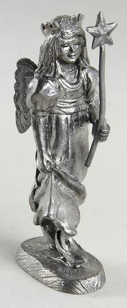 Pewter Figurines Amanda,Fairy With Wand - No Box